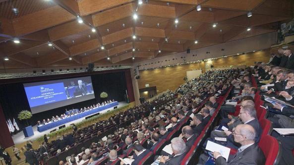 Un'assemblea della banca Popolare di Vicenza