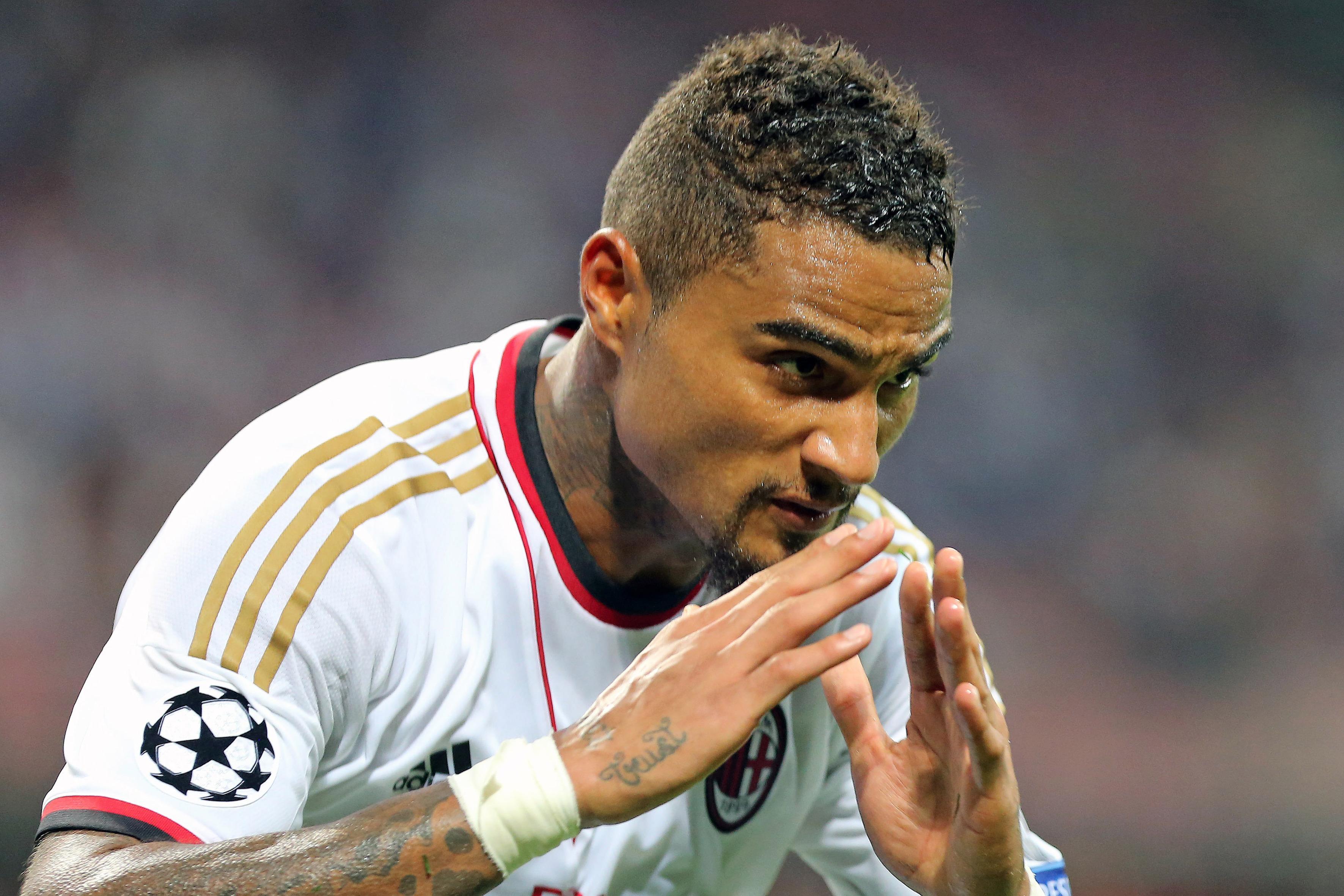 Kevin Prince Boateng con la maglia del Milan