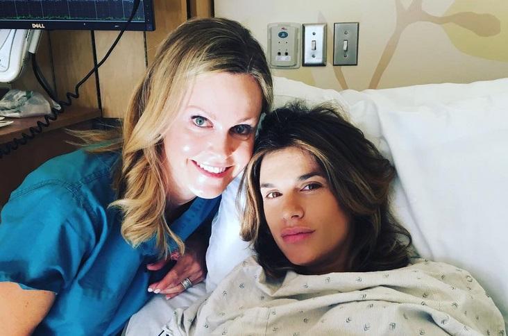 La prima foto postata da Elisabetta Canalis su Instagram dopo il parto