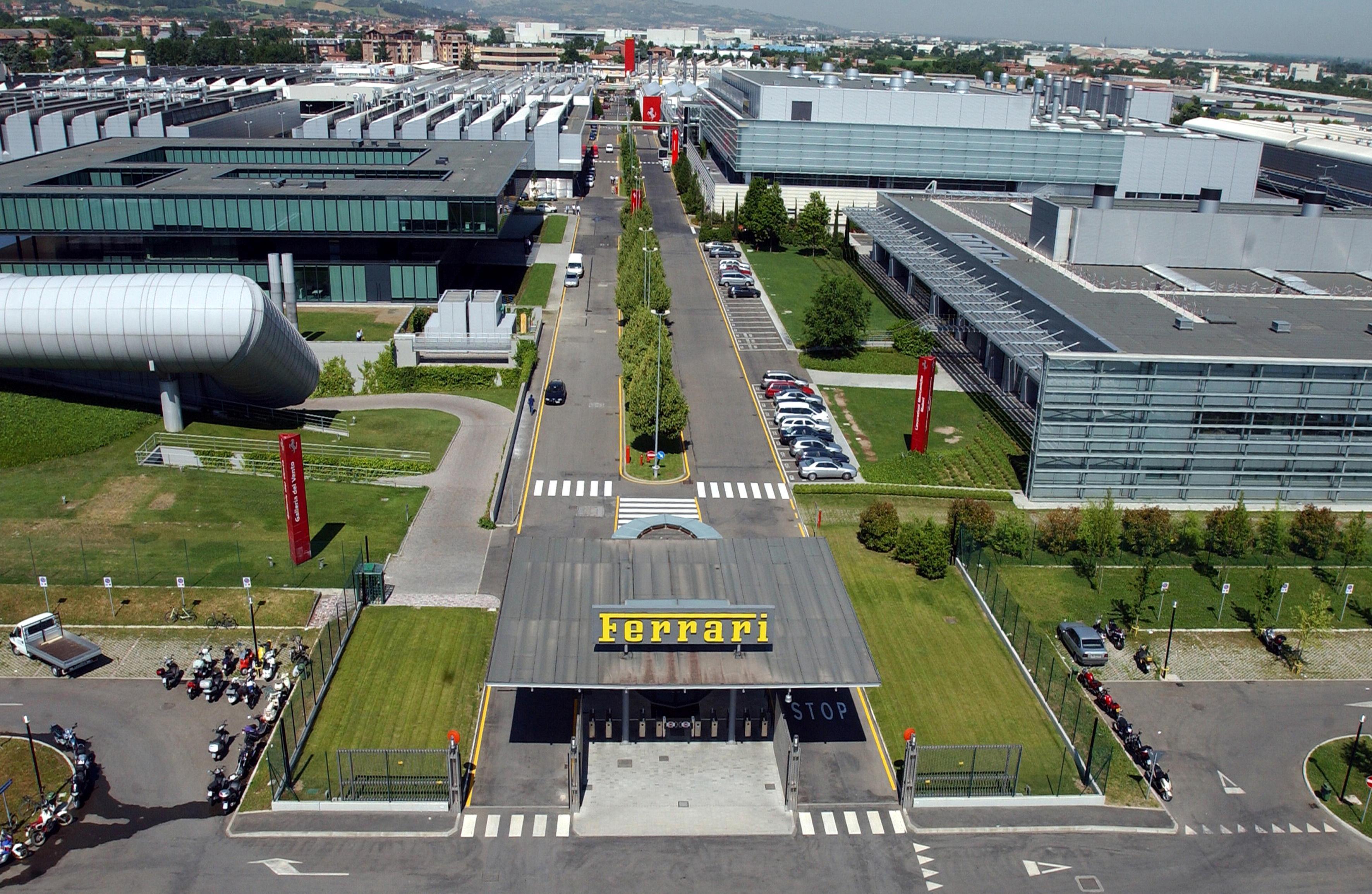 Lo stabilimento Ferrari a Maranello
