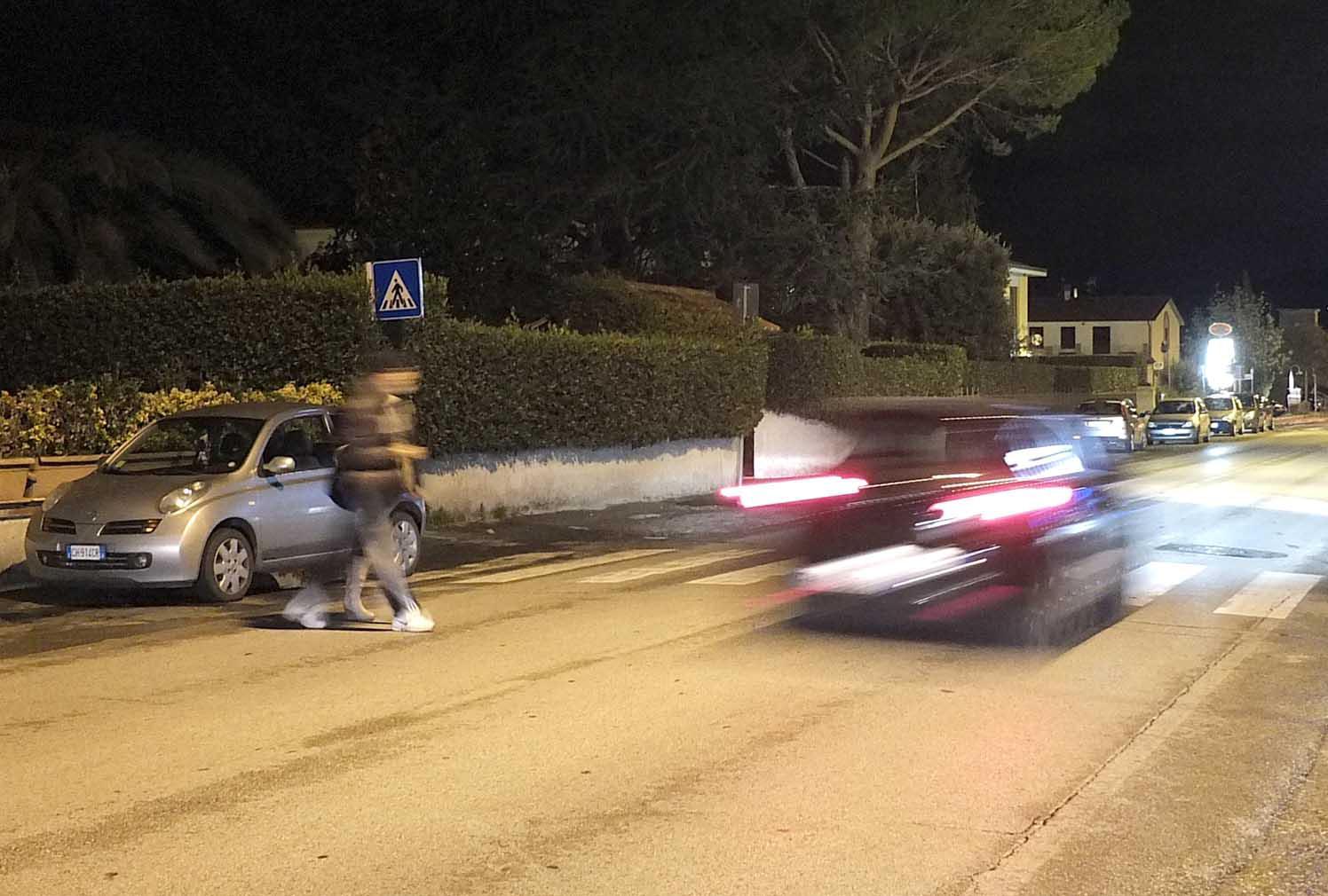 Il luogo dell'incidente (foto Fabio Muzzi)