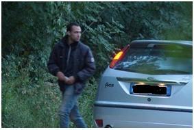 Uno degli arrestati a luglio fotografato dai carabinieri