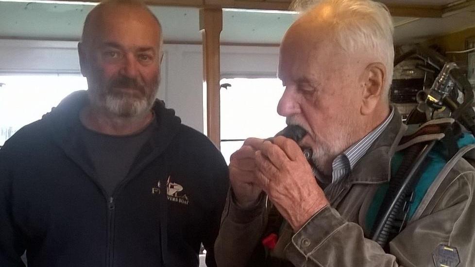 A 93 anni diventa allievo sub