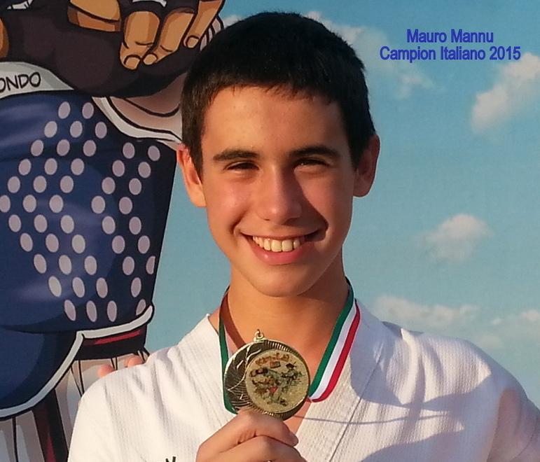 Mauro Mannu campione italiano categoria Cadetti