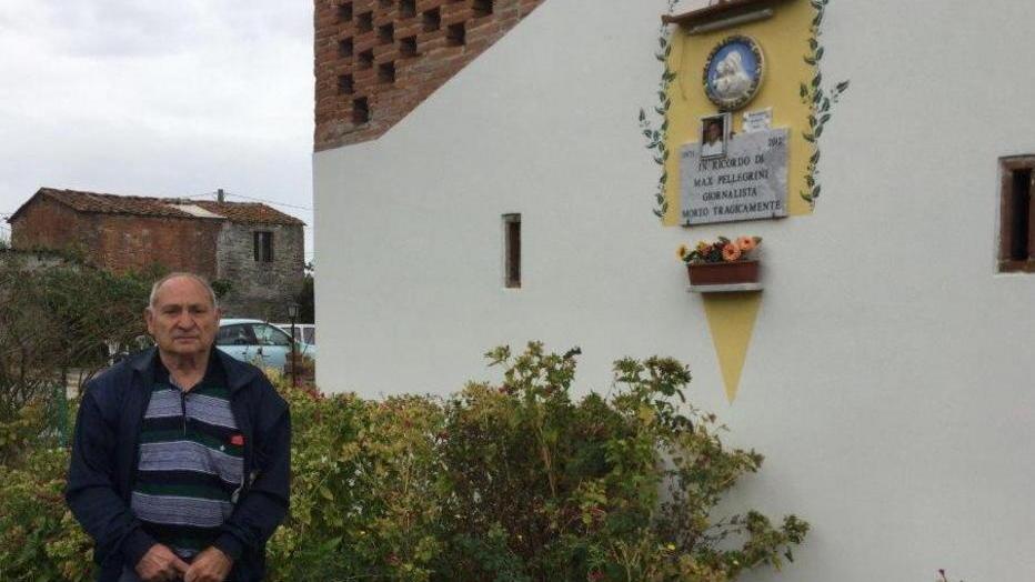 Una lapide in ricordo di Pellegrini