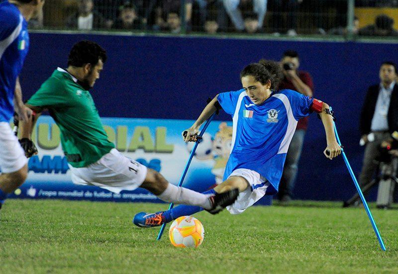 Il capitano della nazionale amputati Francesco Messori giocherà nel campionato regolare di calcio a sette del Csi Modena