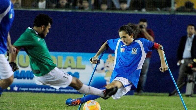 Il capitano della nazionale amputati Francesco Messori giocherà nel campionato regolare di calcio a sette del Csi Modena