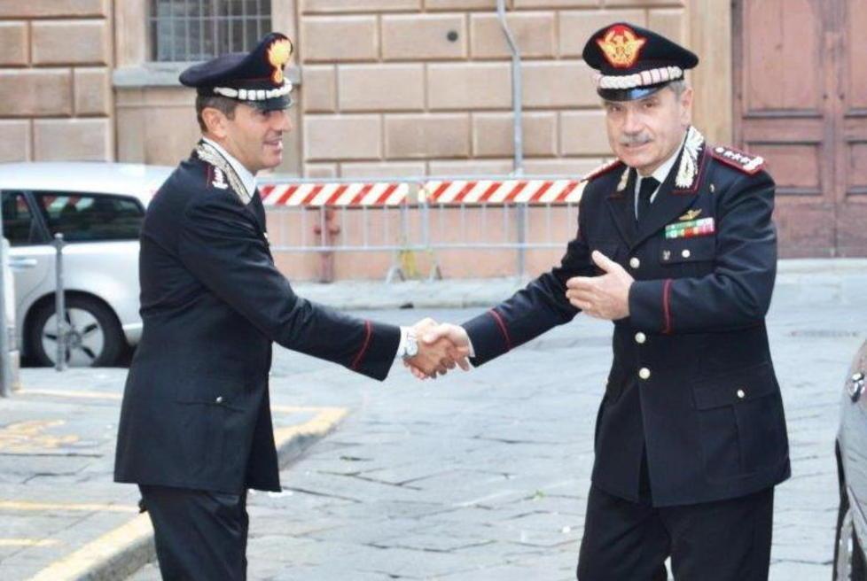 Il generale Giuliani in visita al comando pisano 