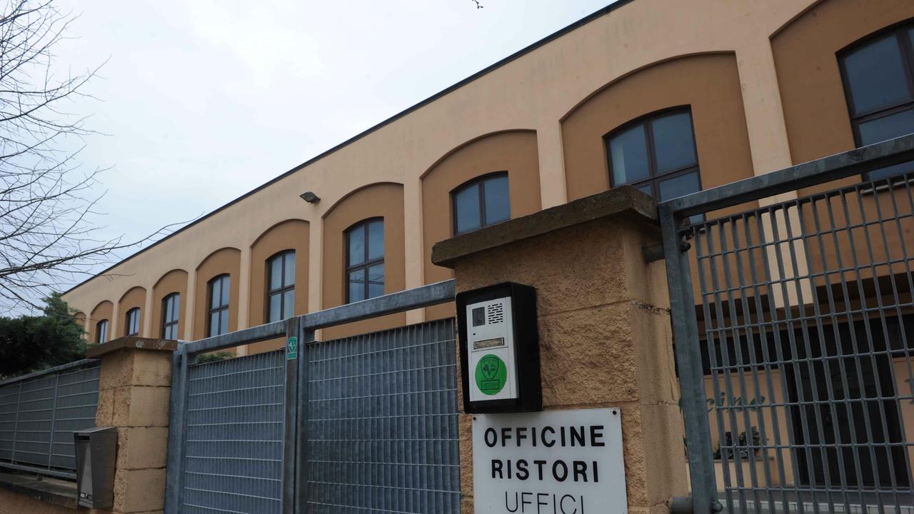 L'ingresso delle Officine Ristori di Montecalvoli