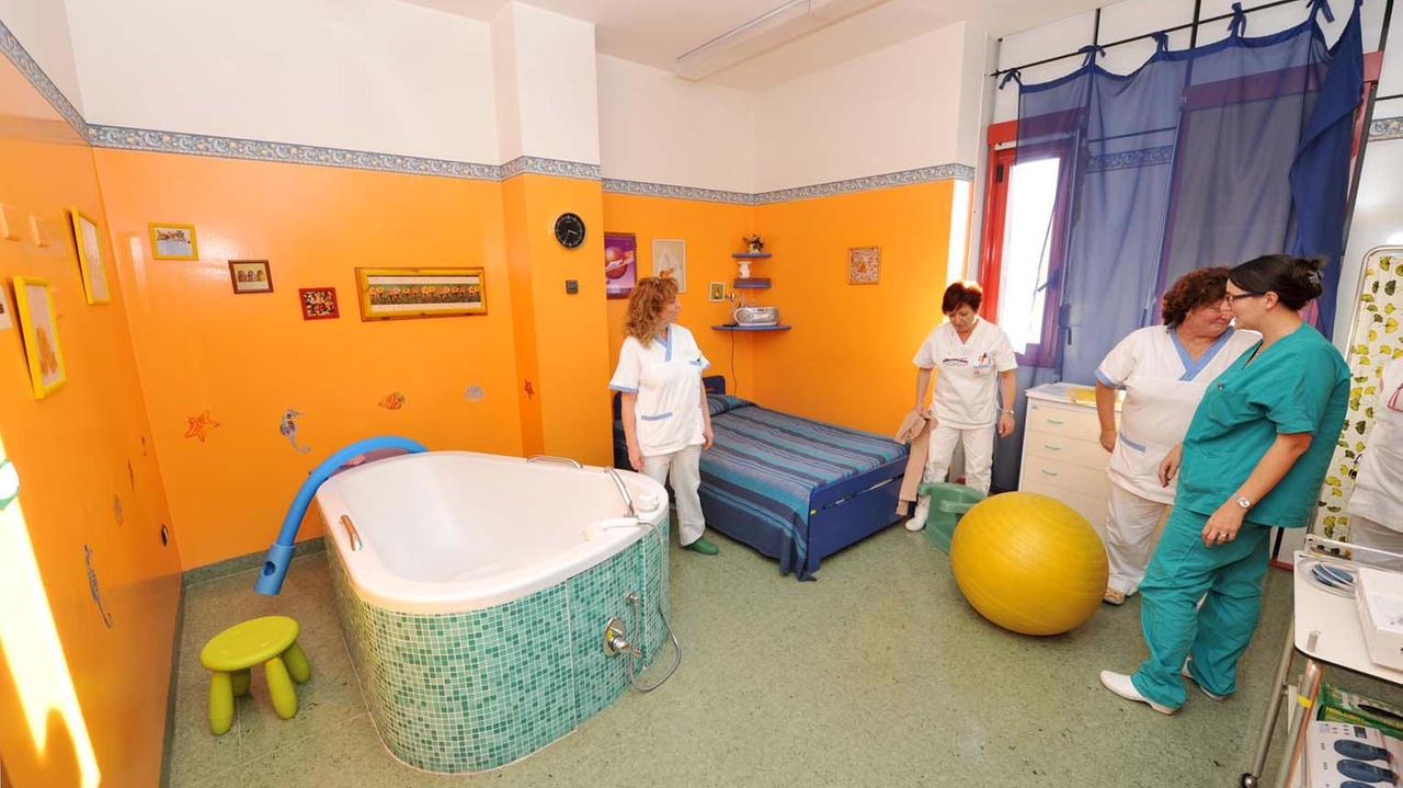 La sala per il parto in acqua a Villamarina