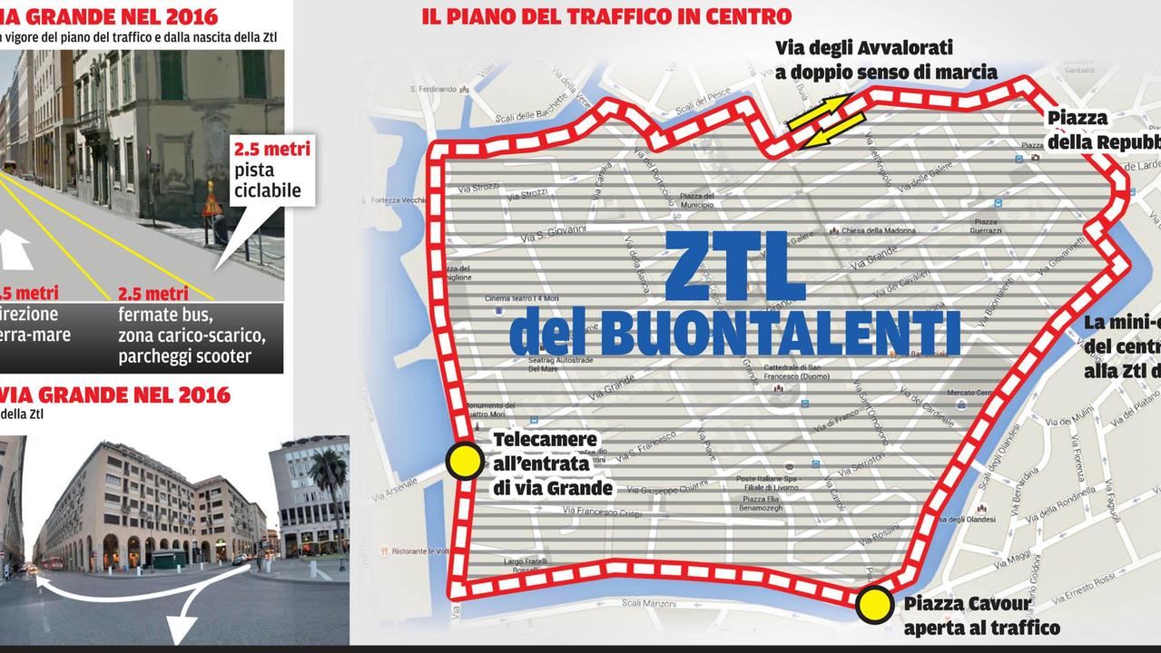 Piazza Cavour aperta alle auto Via Grande chiusa ai non residenti