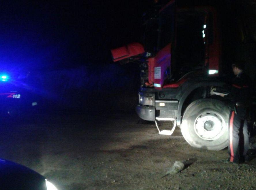 Attentato incendiario nel cantiere della 131 