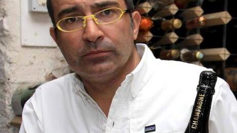 Michele Marcucci nella sua Enoteca