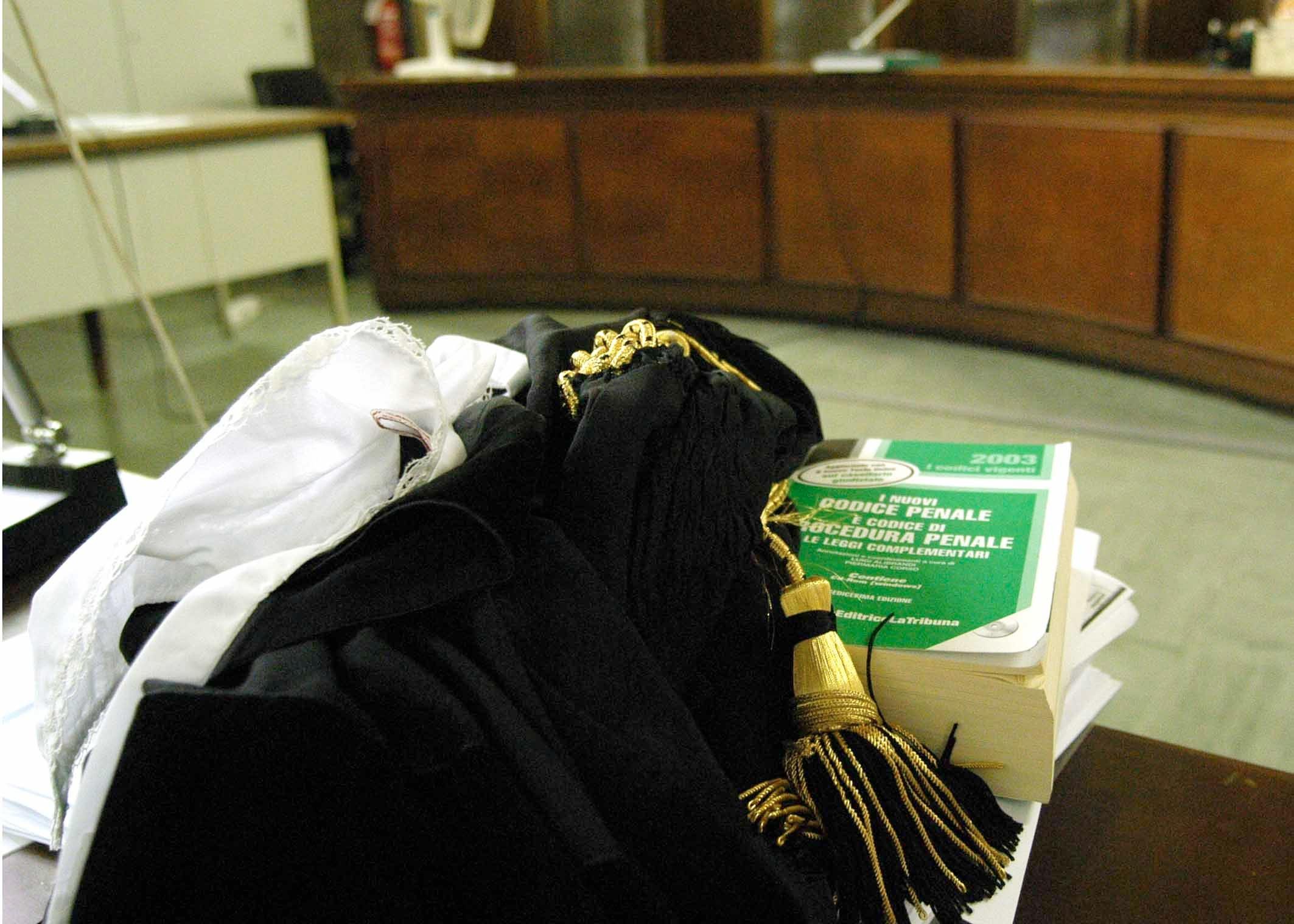 L'aula di un tribunale