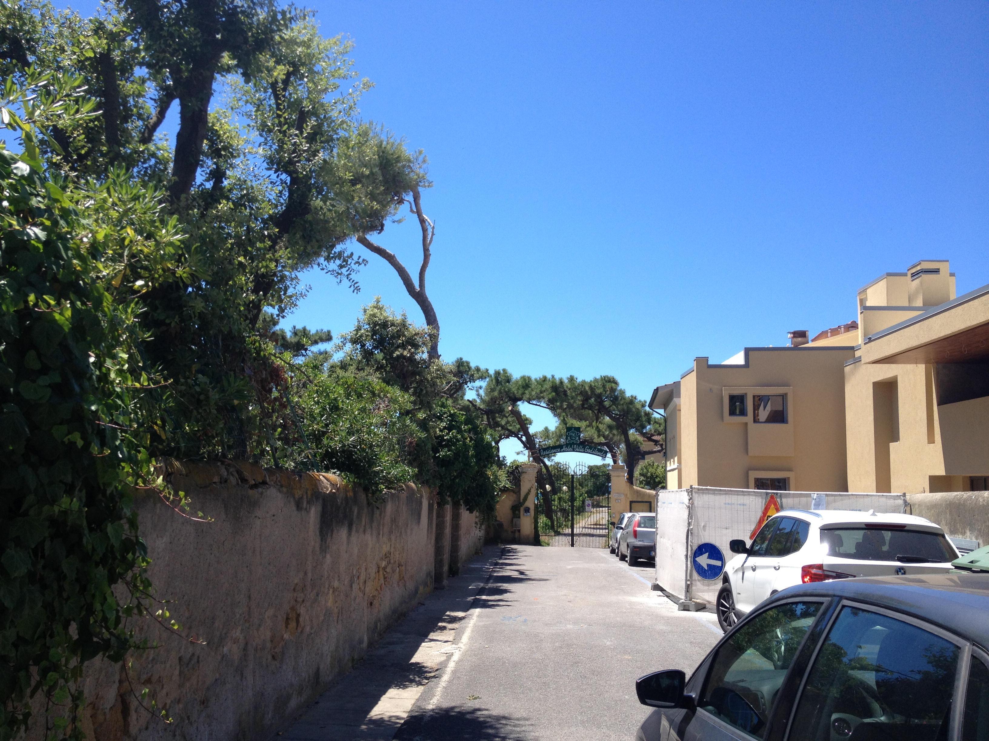 La strada che porta a villa Godilonda
