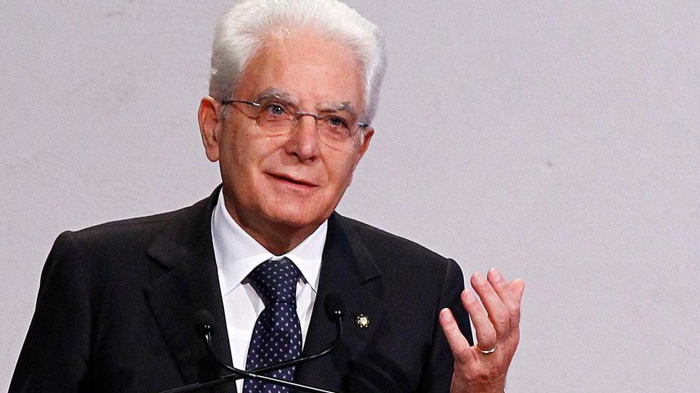 Il presidente della Repubblica Sergio Mattarella