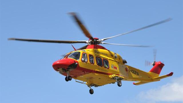 L'elisoccorso Pegaso in azione (foto archivio)