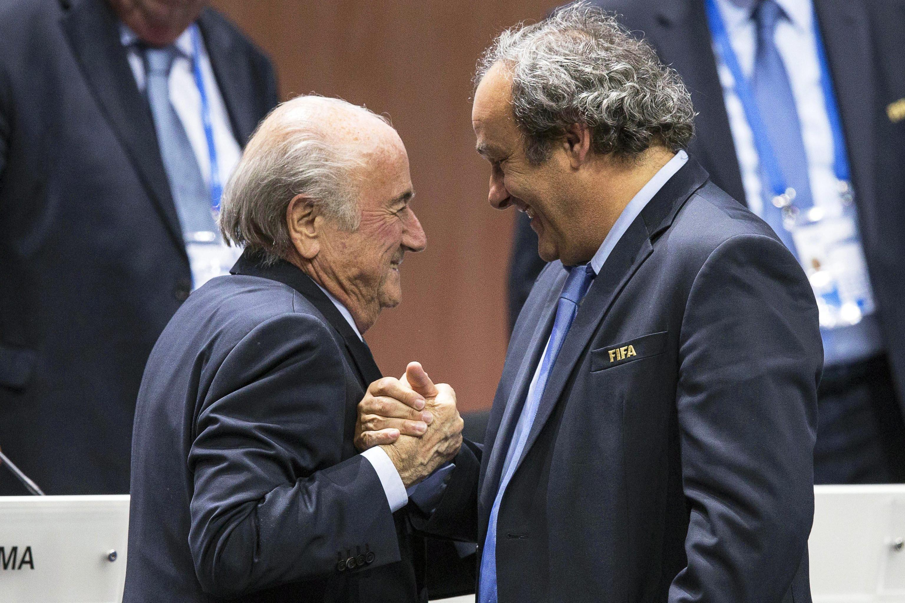 Sepp Blatter e Michel Platini