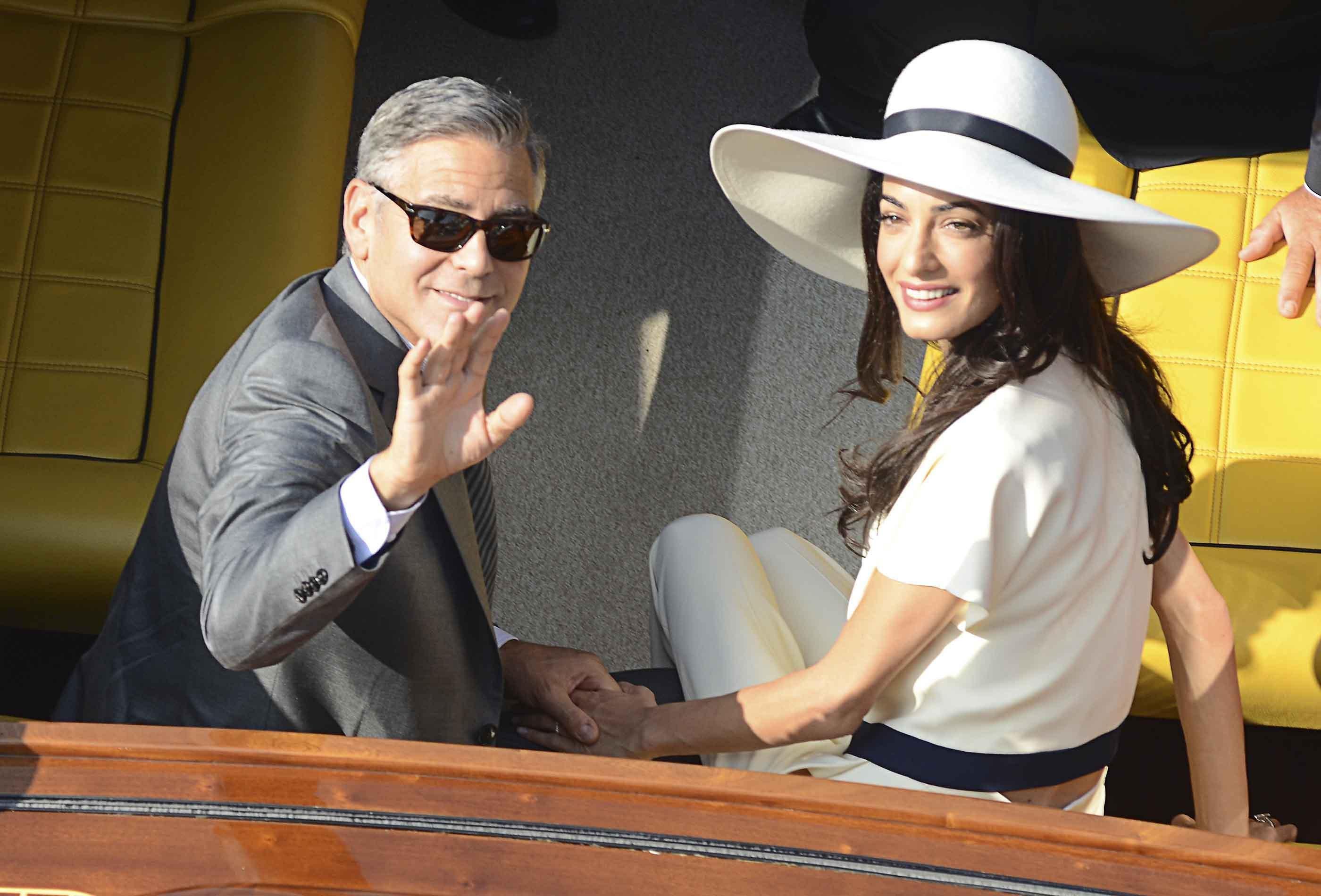 George Clooney e la moglie Amal
