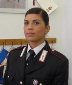 Carabiniera in servizio a Volterra