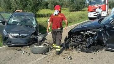 Scontro frontale a Poggio Cavallo