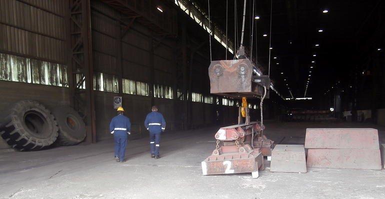 Un interno dello stabilimento della Leali Steel
