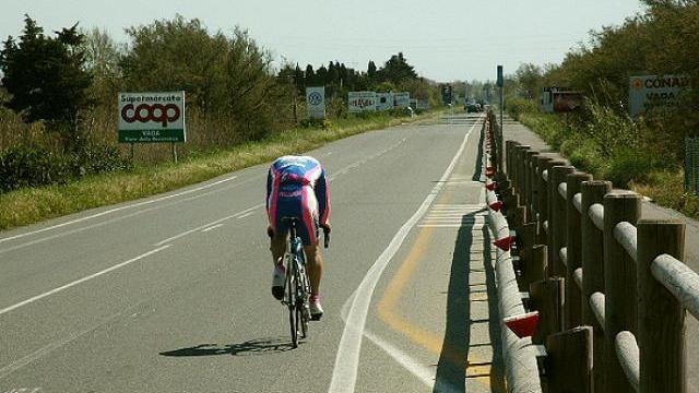 Uno scorcio della pista ciclabile di Rosignano