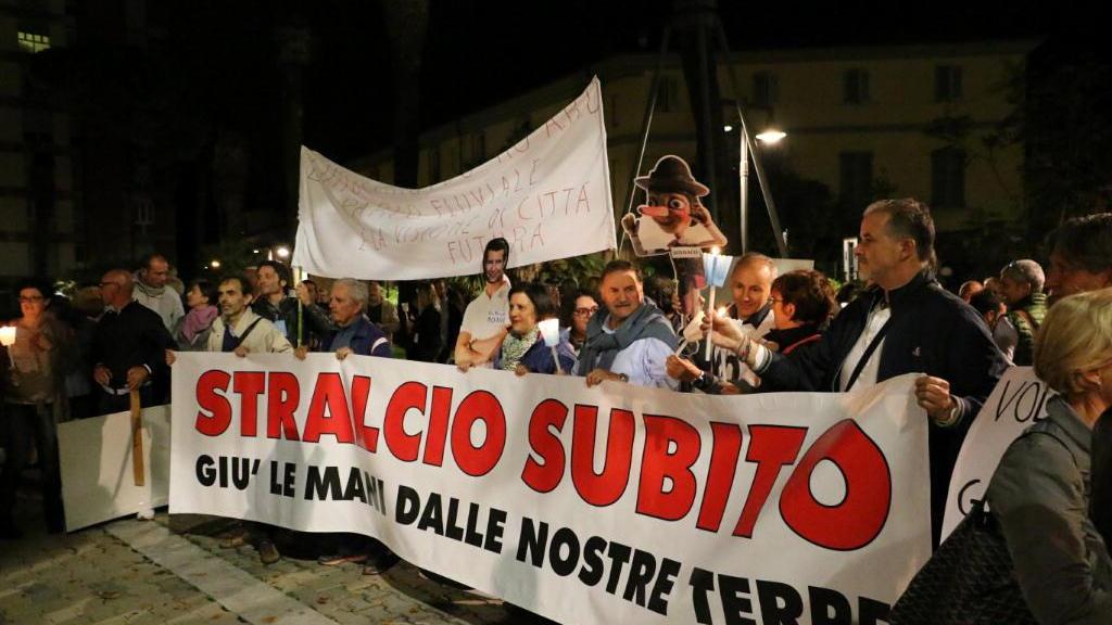 La protesta anti cemento