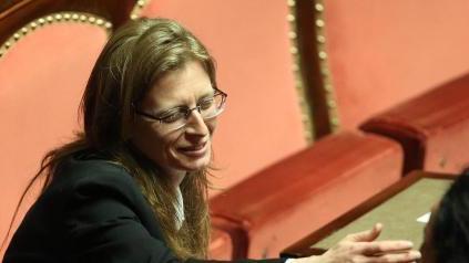 La senatrice Laura Bottici (M5S) in Parlamento