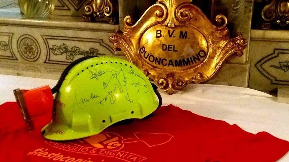 I minatori ringraziano la Madonna del Buon Cammino