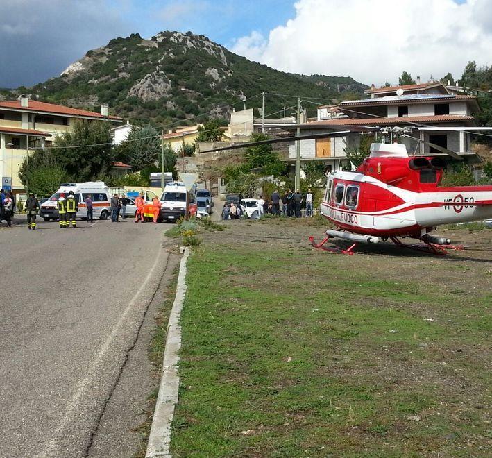 Silanus, ciclista finisce in un dirupo 