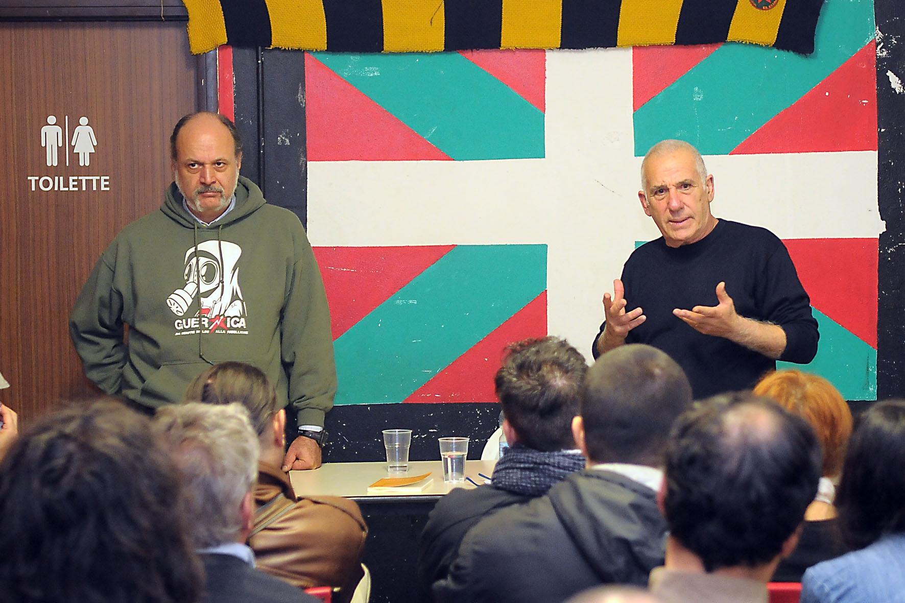 Renato Curcio durante il suo ultimo incontro a Modena