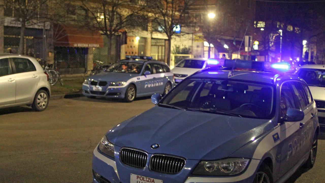 Un intervento di polizia