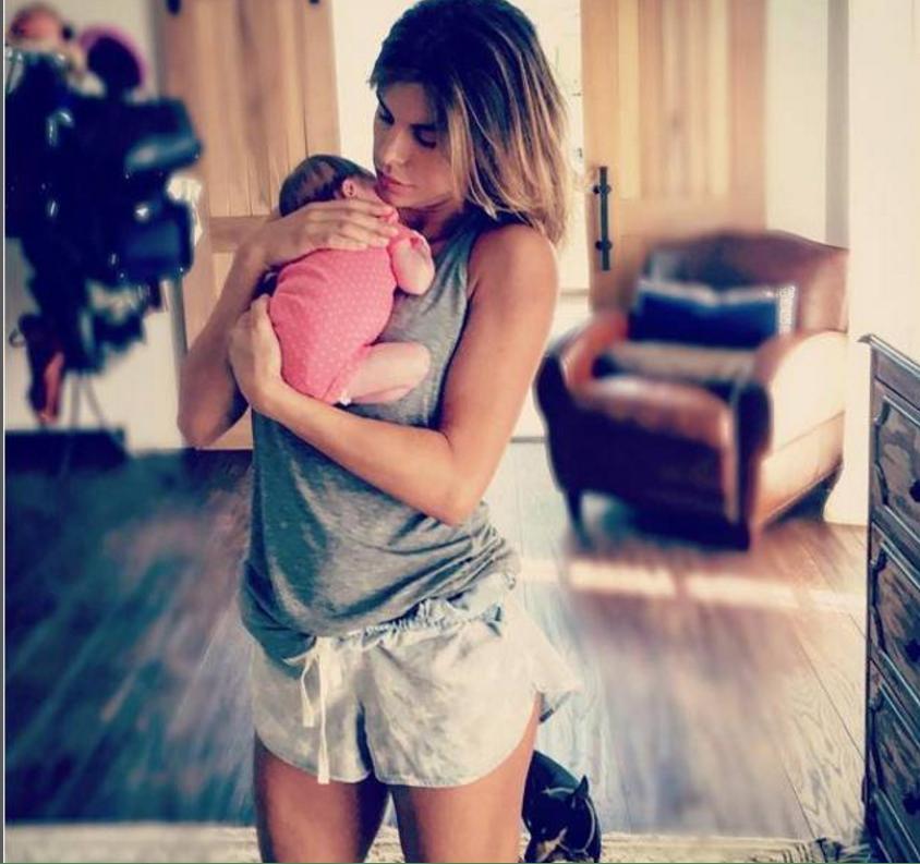 Elisabetta Canalis con la figlia Skyler Eva