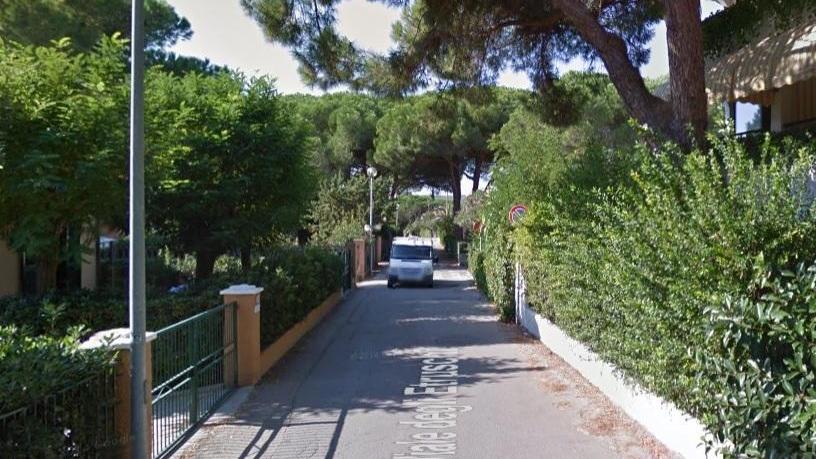 Lavori sul viale degli Etruschi