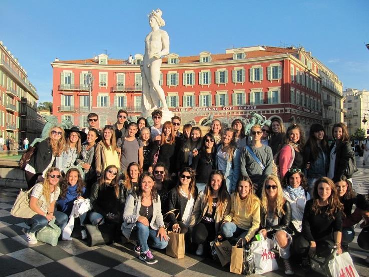 Alunni dell'Istituto Bachelet (corsi in Costa Azzurra)
