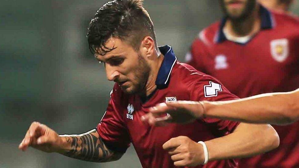 Giannone si ferma durante l’allenamento