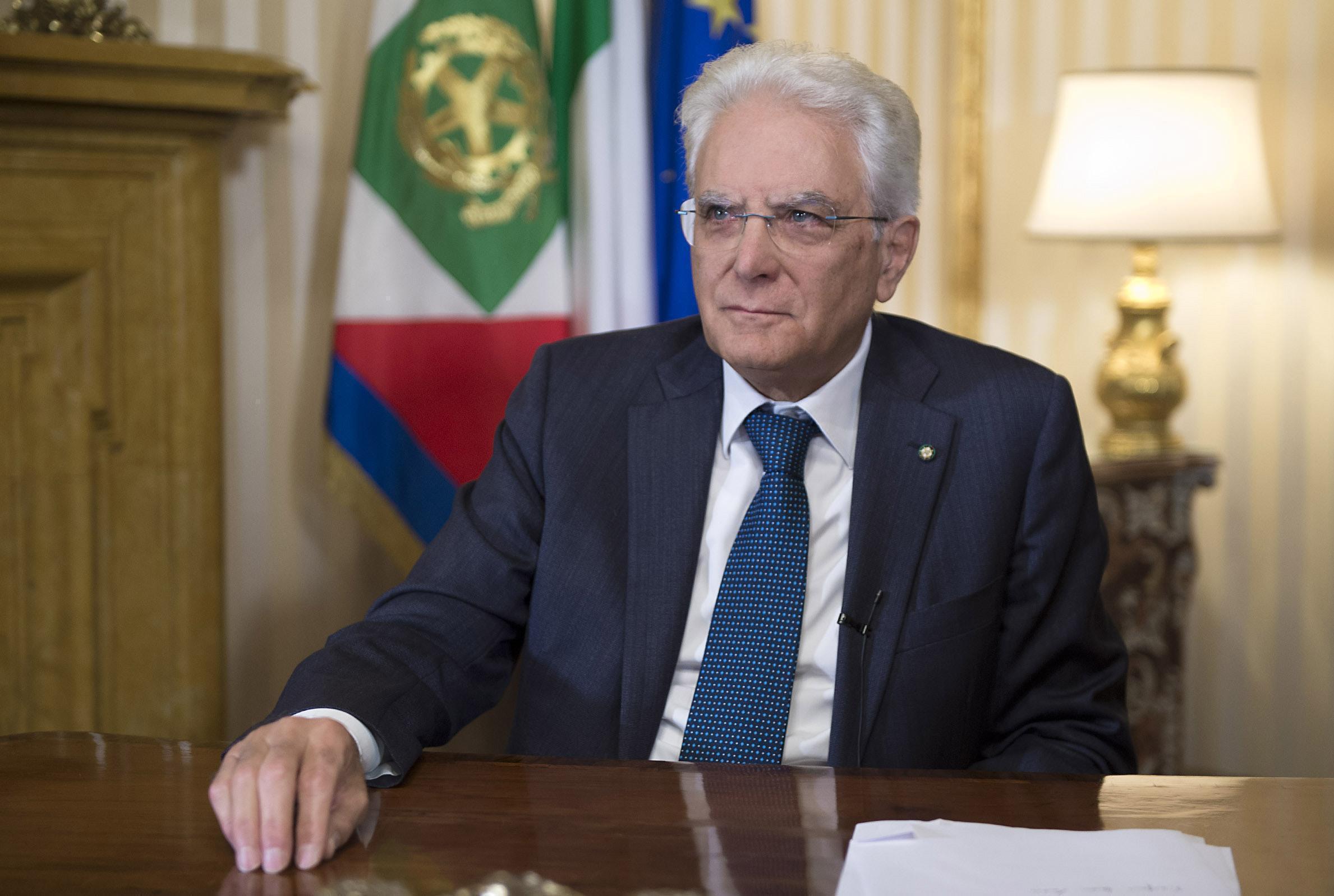 Il presidente della Repubblica, Sergio Mattarella