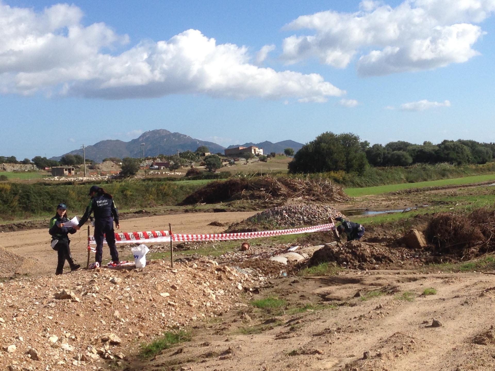 Il sequestro dell'area in cui è stato tombato il rio Sa Fossa