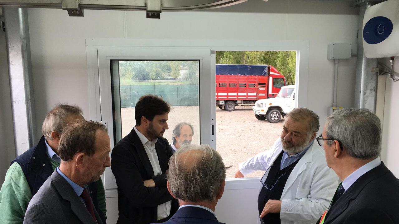 L'inaugurazione del macello per le carni di selvaggina a San Miniato