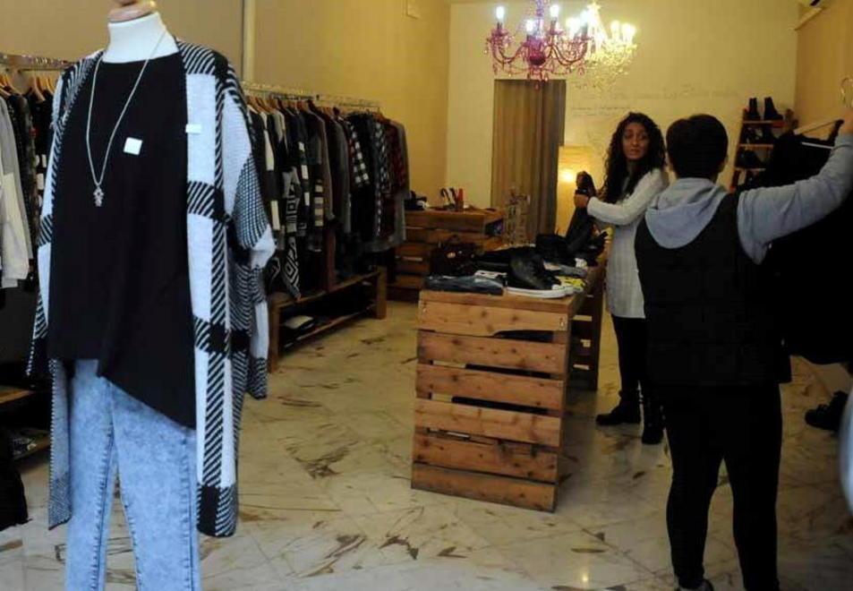 La boutique Black Rose in via Roma