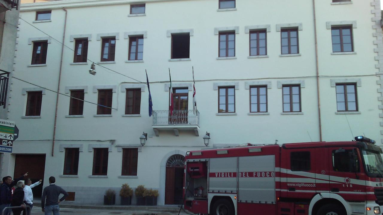L'intervento dei vigili del fuoco