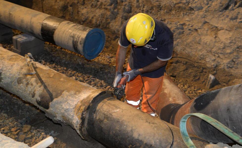 Lavori alla dorsale Arbure, acqua sospesa
