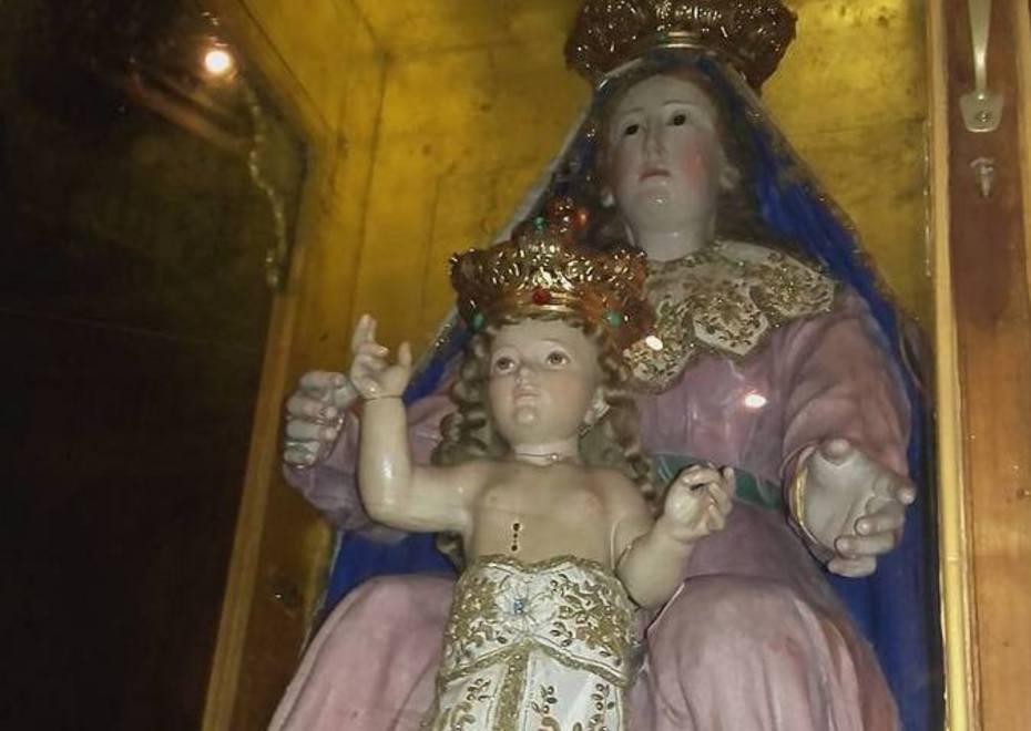 A Spezzano la maxi statua della madonna da Potenza