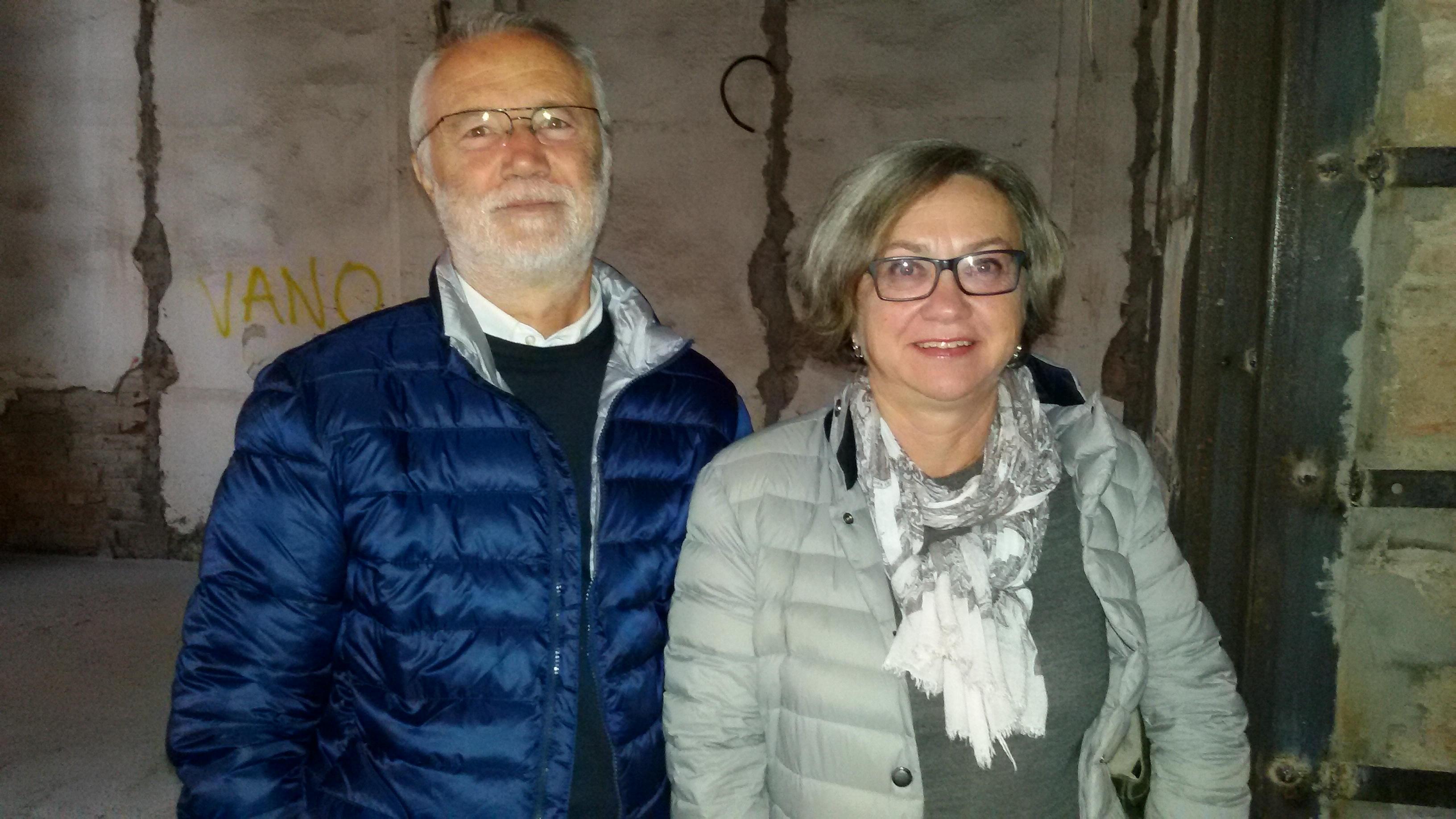Paolo Battazzi e Giovanna Conti tra i visitatori 