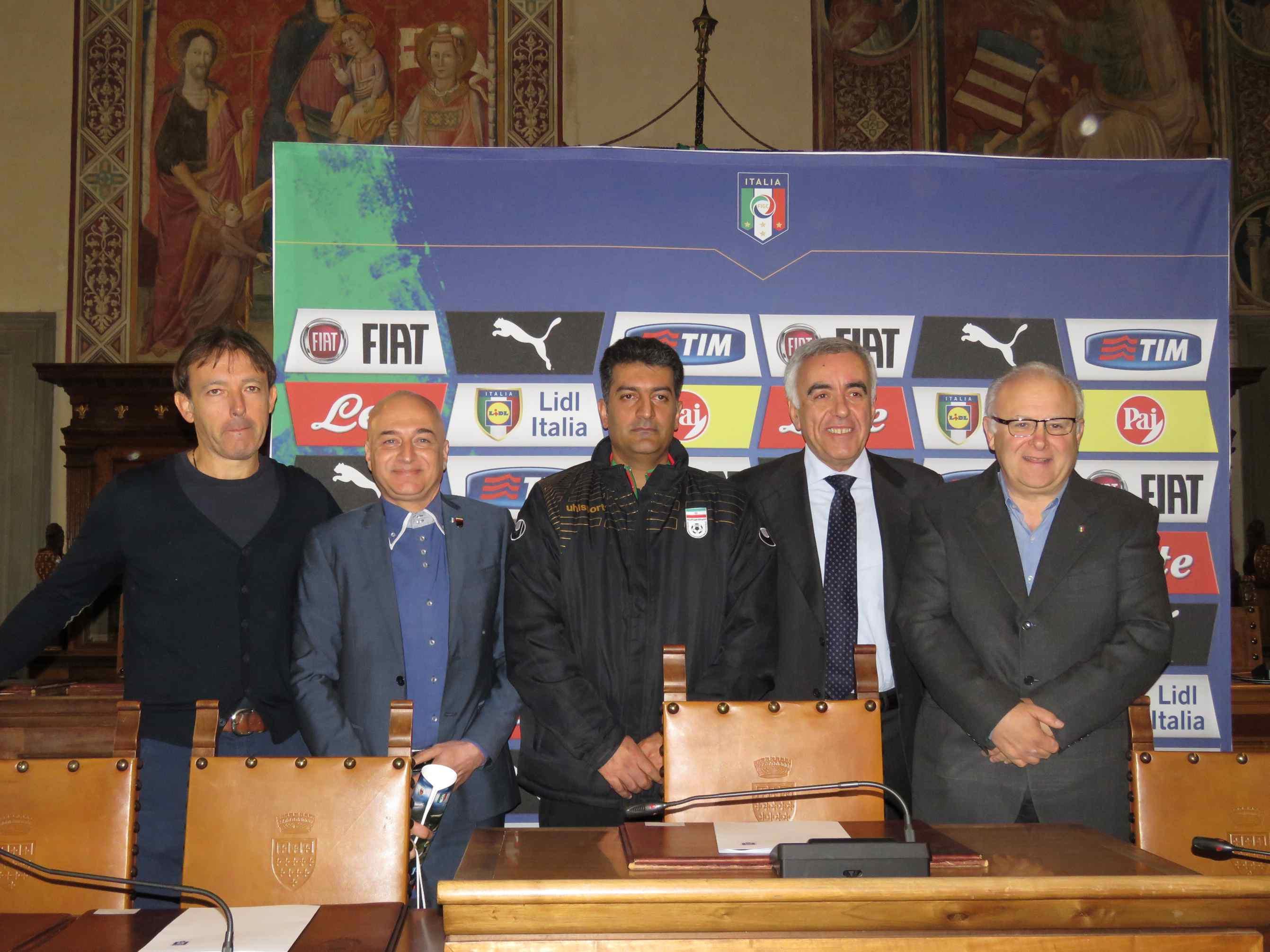 La conferenza stampa di presentazione delle amichevoli Italia-Iran