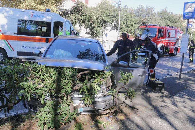 L'incidente sul viale Carducci