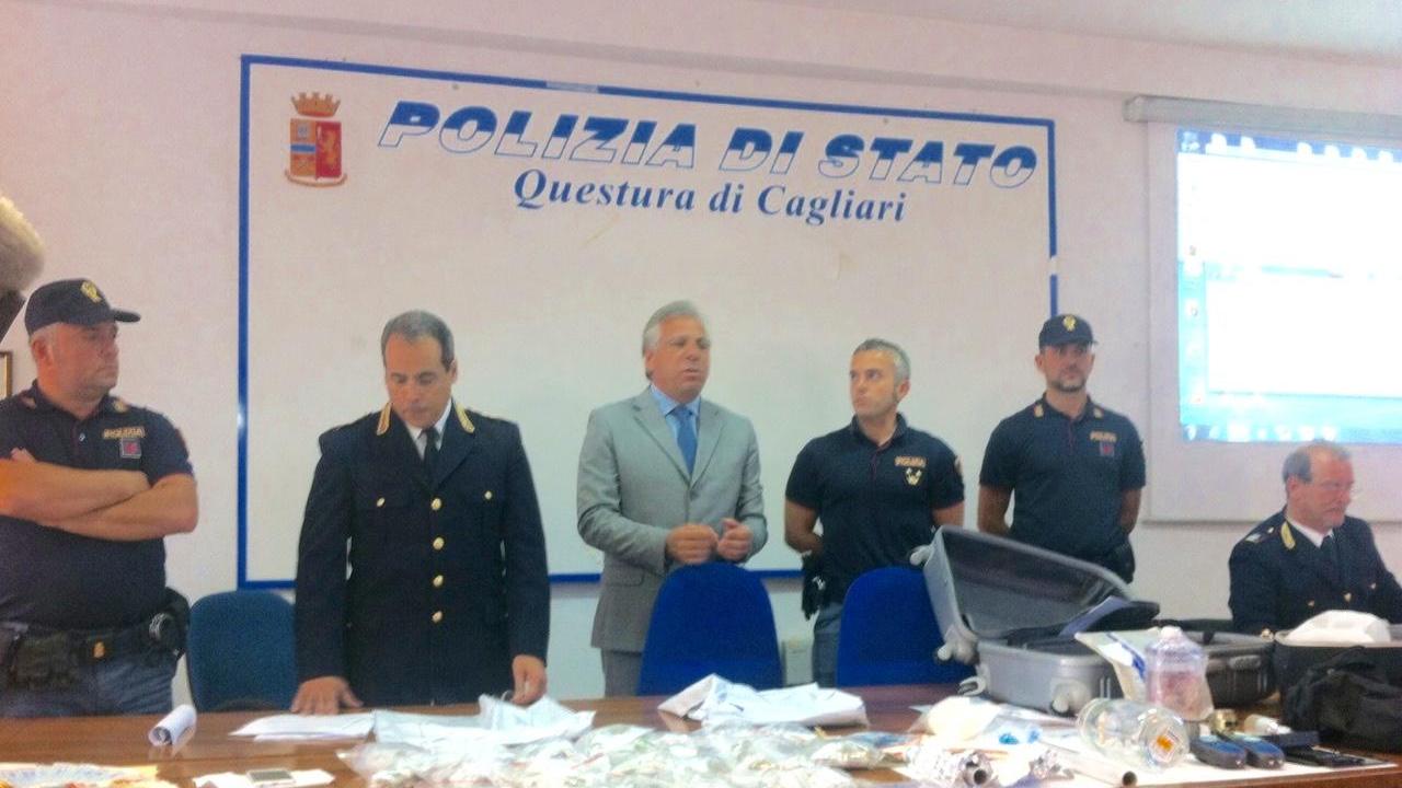 La conferenza stampa in questura su arresti e sequestro di droga