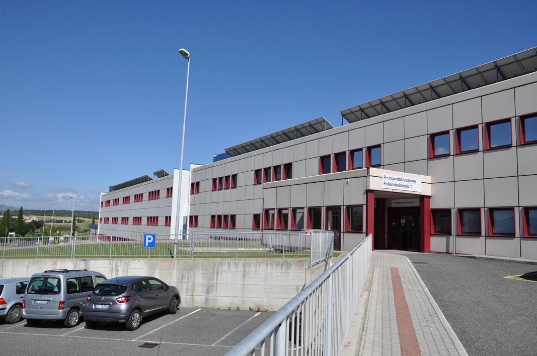 Veduta dell'ospedale di Cecina