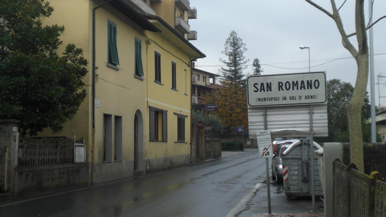 Uno degli ingressi al paese di San Romano